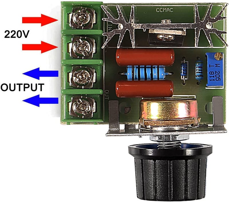 2000W PWM AC Motor Speed Control Module Dimmer Speed Regulator AC 50-220V 2000W(max) 25A SCR Constant Adjustable Voltage Regulator - Image 4