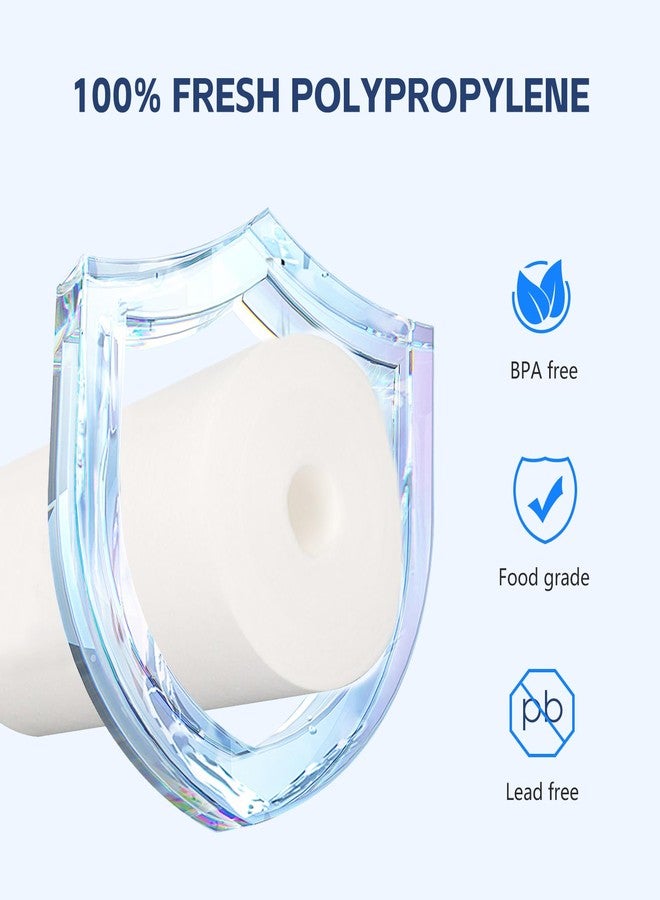 BLUERISE 5 Micron 10" x 4.5" Water Filter Replacement Whole House Sediment Home Water Filter Replacement Cartridge Ro Sediment Filter Easy Installation Fits Any 10" Reverse Osmosis Unit（pack of 2） - Image 3