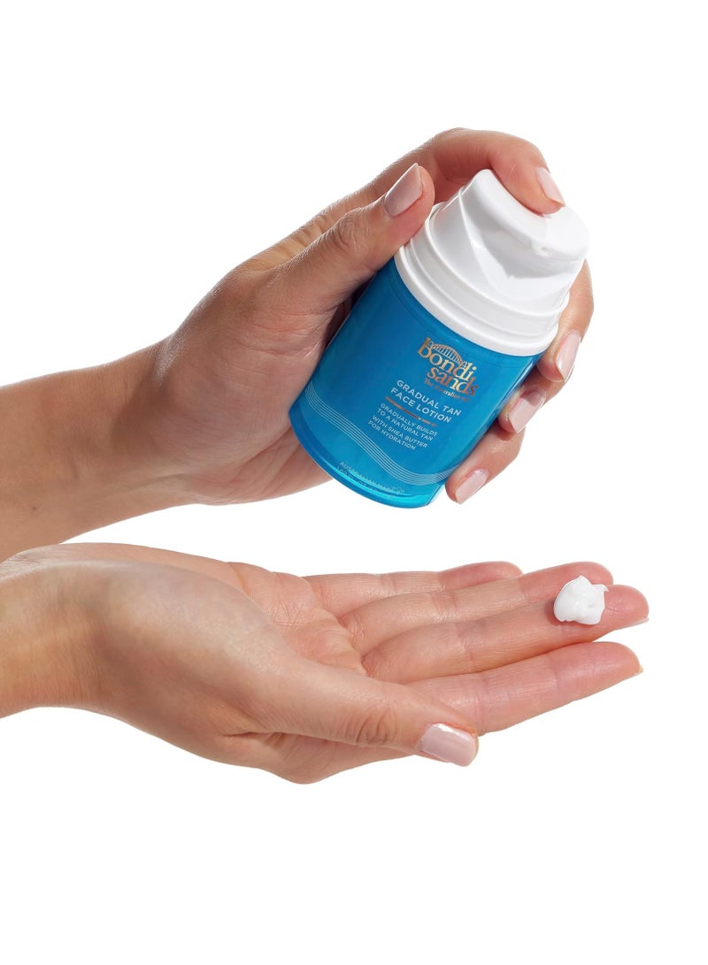 BONDI SANDS Gradual Tanning Face Lotion 50mL Gradual Tan Suitable for Sensitive Skin Vegan Cruelty Free 50ml 1 69 FL Oz - Image 3