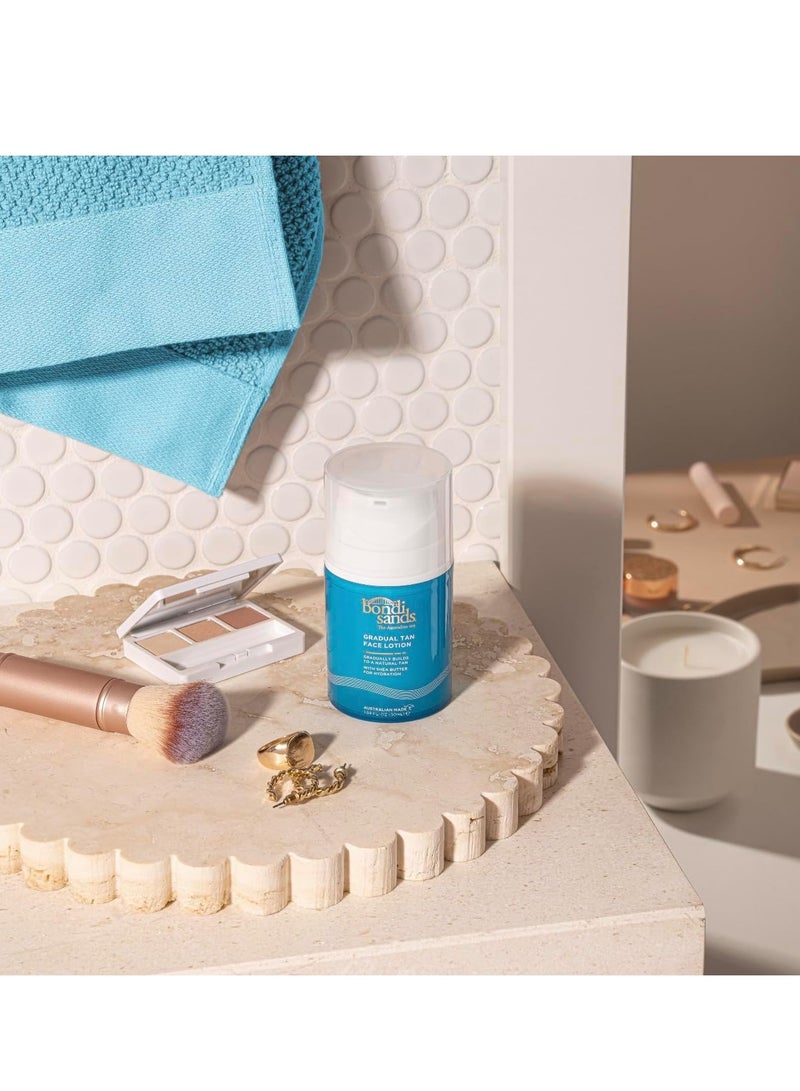 BONDI SANDS Gradual Tanning Face Lotion 50mL Gradual Tan Suitable for Sensitive Skin Vegan Cruelty Free 50ml 1 69 FL Oz - Image 4