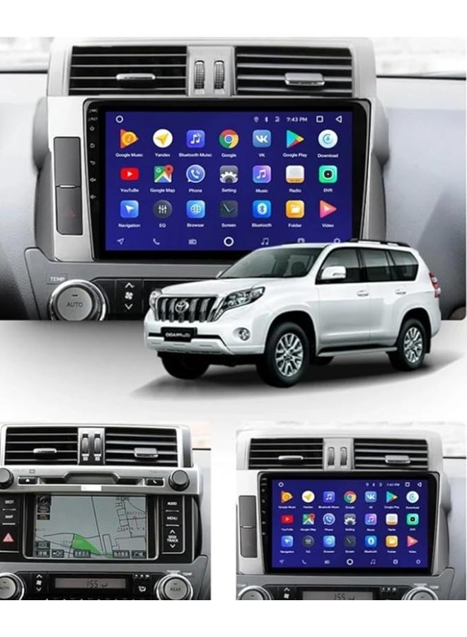 9-Inch Android Touch Screen Car Radio with Frame for Toyota Land Cruiser Prado (2010 - 2013) | Wireless Apple CarPlay & Android Auto - Image 2