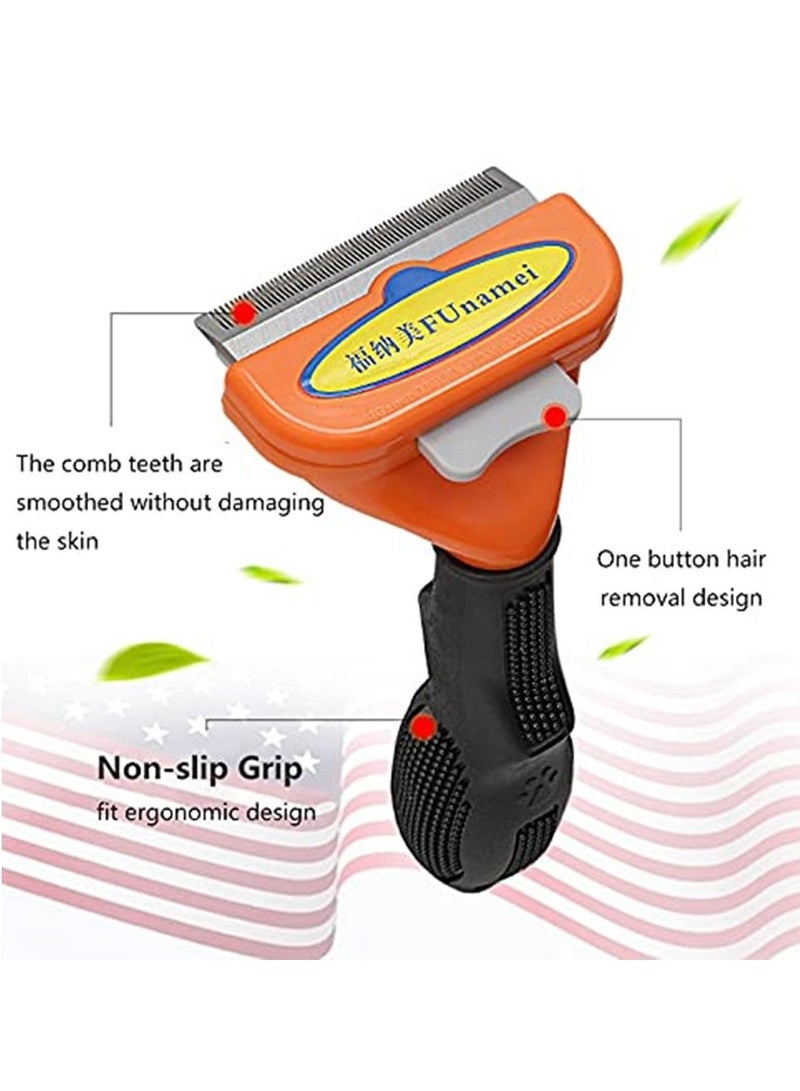 Pet Grooming Combs Dog Hair Remover Cat Brush Deshedding Tools Fur Detachable Trimmer - Image 2