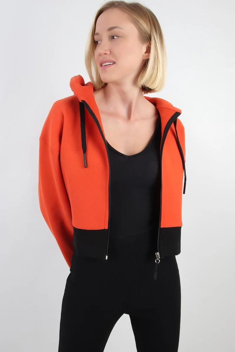 Alexander Gardi Alexandergardı Crop Hoodie Cardigan (B20-5013)