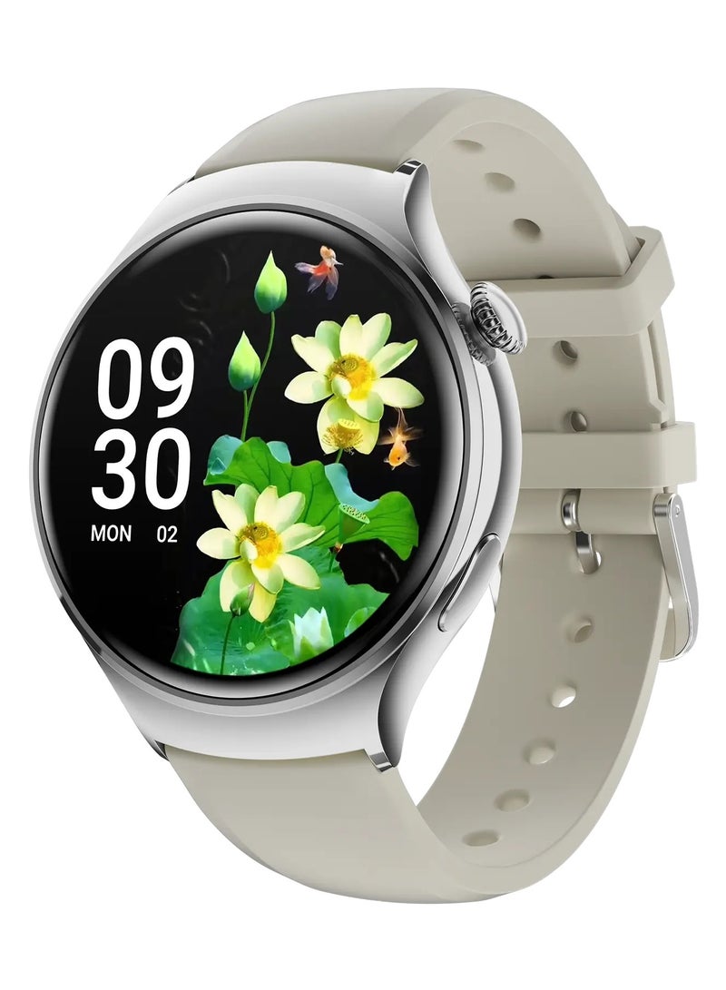 ارواق M11 NFC جودة عالية موضة BT دعوة شاشة مستديرة غير القابل للصدأ ساعة ذكية مقاوم للماء مراقب معدل ضربات القلب النساء السيدات ساعة ذكية - Image 1