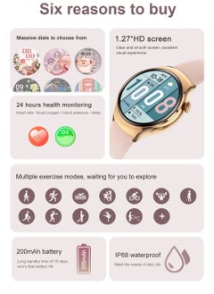 AROAQ M11 NFC High Quality Fashion BT Call Round Screen Stainless Smart Watch Waterproof Heart Rate Monitor Women Ladies Smartwatch  - Image 4