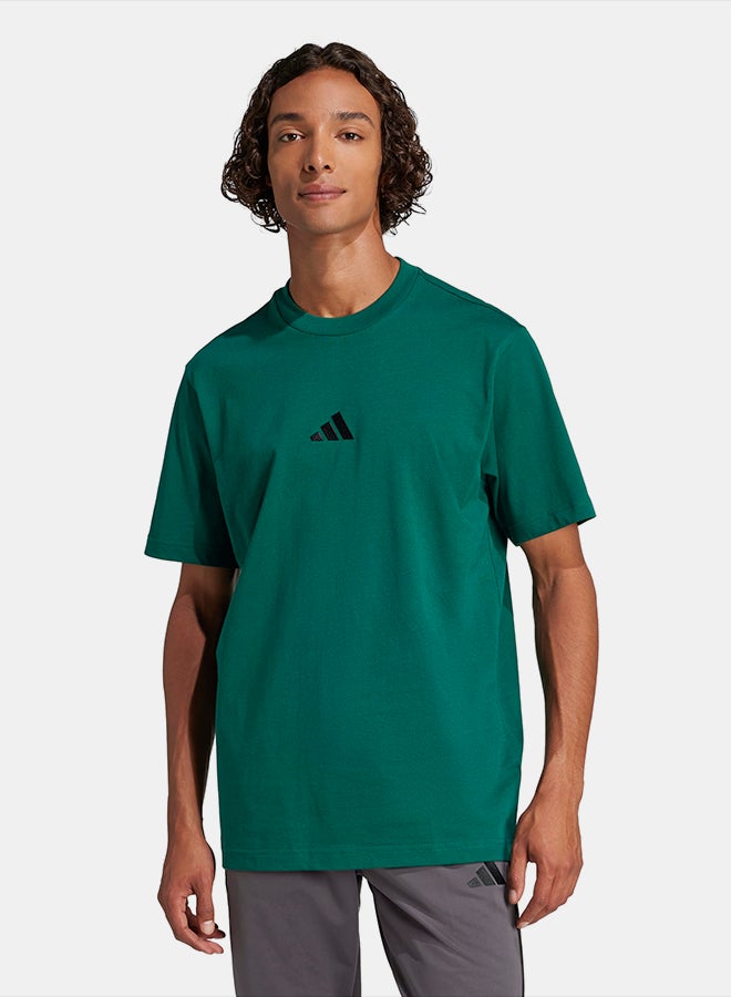 Adidas Essentials Small Logo Single Jersey T-Shirt - Image 1