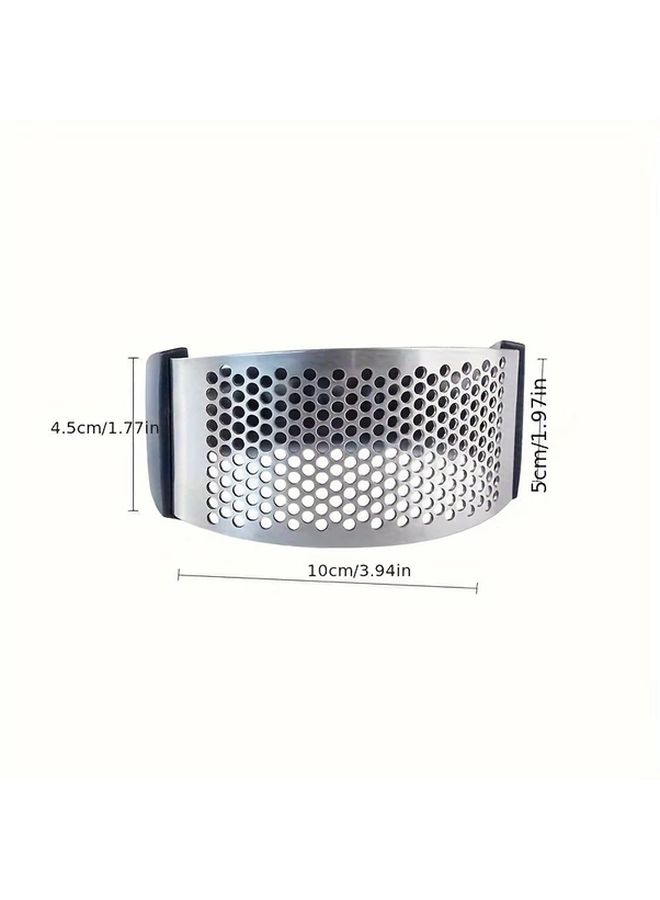 Black Ergonomic Stainless Steel Garlic Press Easy Clean Durable Kitchen Tool - Image 5