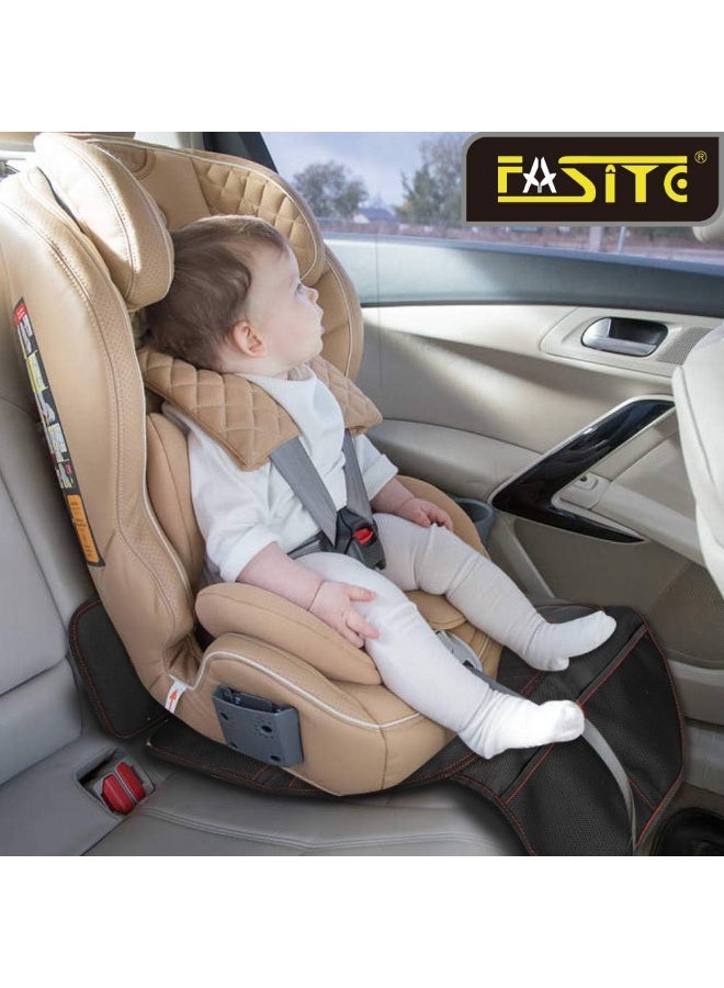 FASITE Car Seat Protector for Baby Child Car Seats - Auto Seat Cover Mat, Protective Non-Slip Waterproof Car Seat Cover Pad with Mesh Pockets (2 Pack) - Image 2
