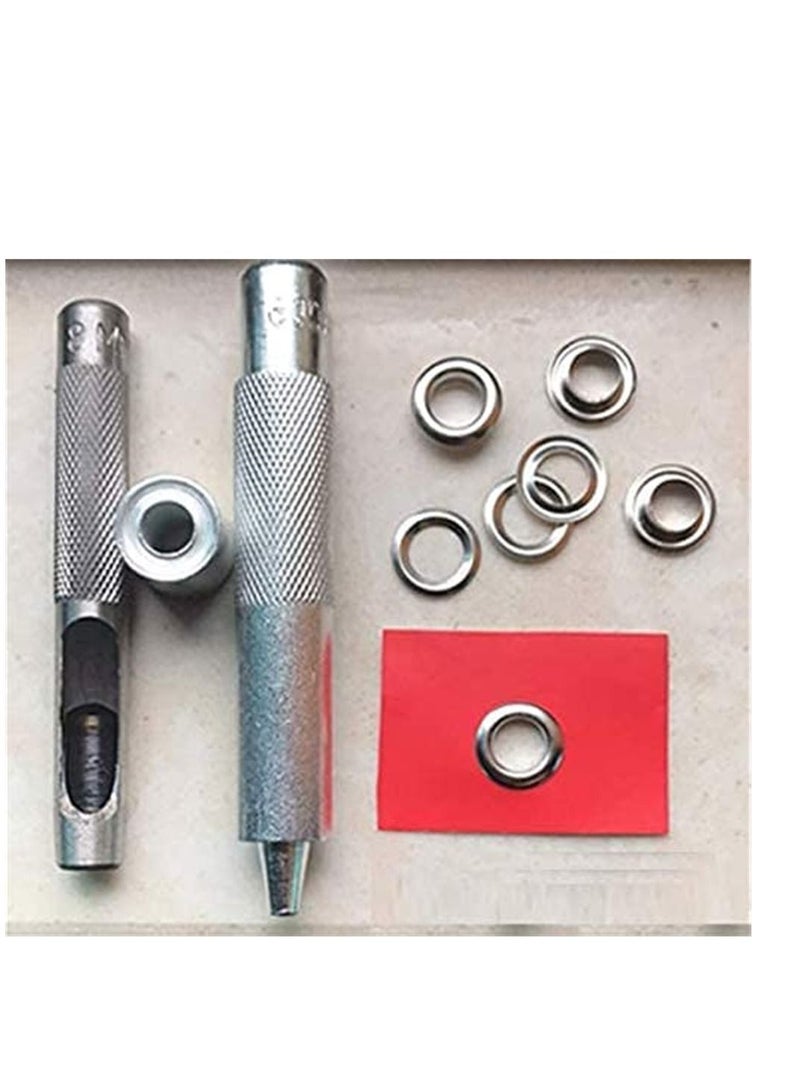 Y&D Grommet Kit 150 Set 5mm Inside Diameter Setting Tool Metal Eyelets with Storage Box for Shoe Clothes Leather Crafts, DIY Projects  - Image 2