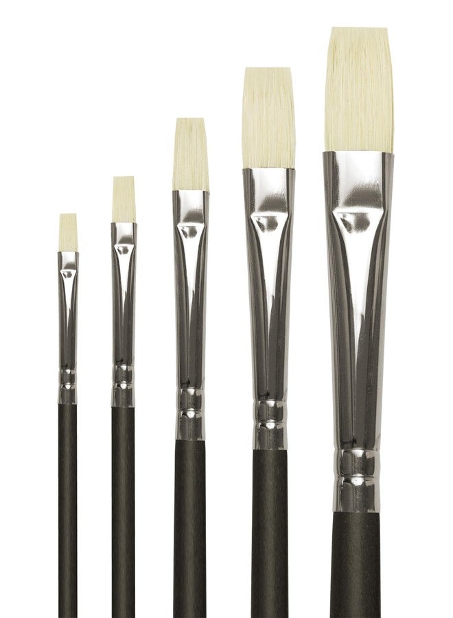 cezanne Creative Mark Pro Stroke Premium White Chungking Hog Bristle Artist Paint Brush - Bright # 6 - Natural Bristle Brush w/Great Control Suitable for Oils, Watercolors, Acrylics, Alkyds, Caseins - Image 2