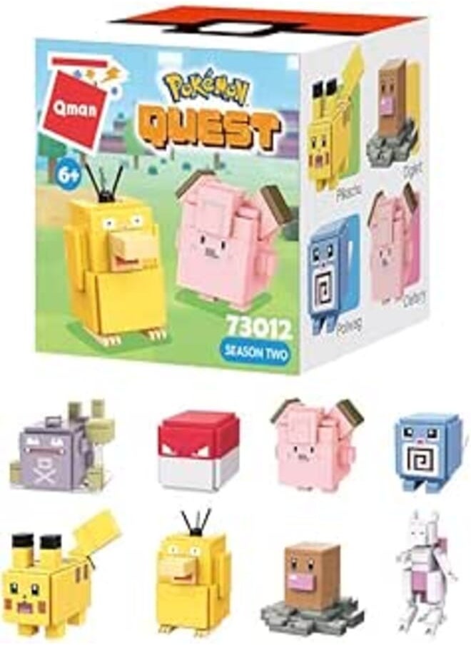 Qman Qman 73012 2nd Wave Pokemon Quest Building Block Toys 8-Pieces 