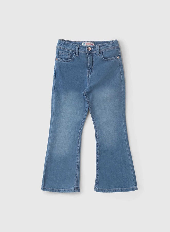 سي إن جينز وير كيدز بنات بنطلون صيفي أزرق