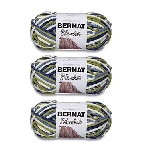 Bernat Blanket Oceanside Yarn - 3 Pack of 150g/5.3oz - Polyester - 6 Super Bulky - 108 Yards - Knitting/Crochet - Image 1
