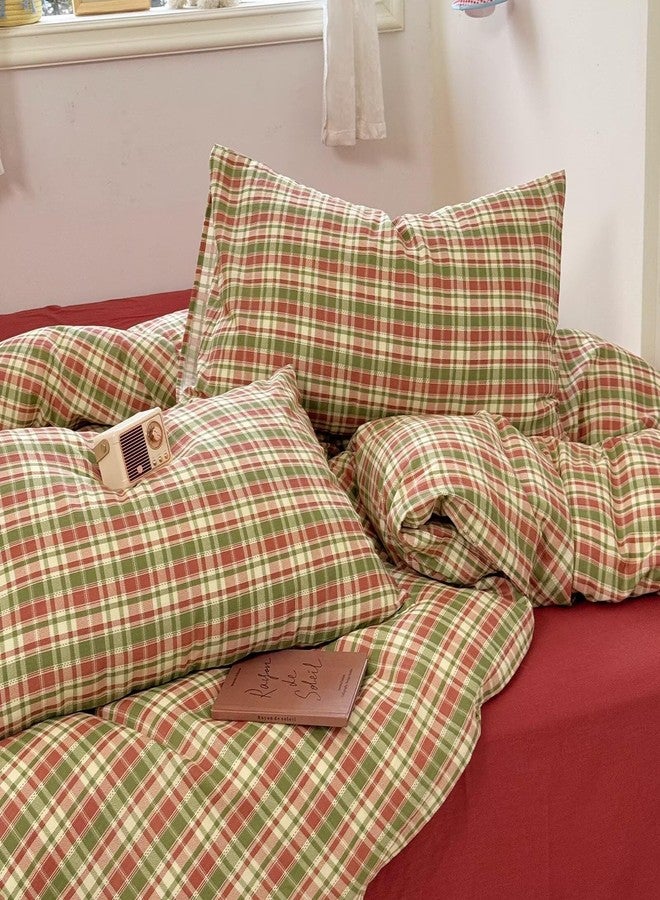 BuLuTu Muslin Duvet Cover Twin, Striped Pattern Duvet Cover Set Linen Like Gauze Cotton Quilt Cover with 2 Pillowcases, Soft Breathable Kids Bedding Set,Zipper & 8 Corner Ties - Image 4
