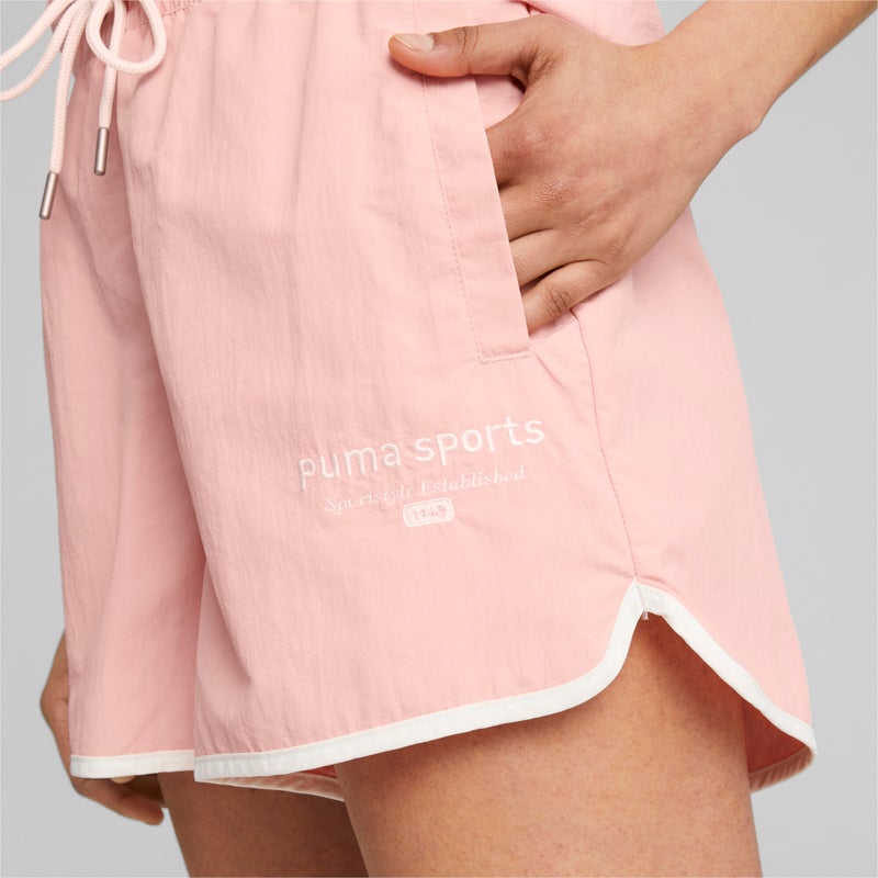 PUMA TEAM Womens Pink ven Shorts - Image 3