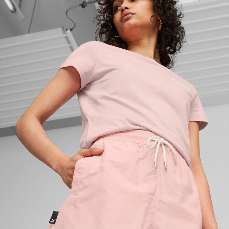 PUMA TEAM Womens Pink ven Shorts - Image 4