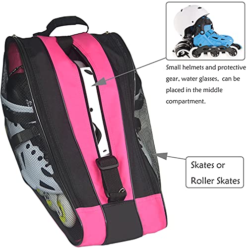 Gooyule Ice Skate Bag,Roller Skate Bags Skating Bag for Skating Enthusiast, Large Capacity Skate Bags Fit Quad Skates, Inline Skate and Most Roller Skate Accessories - Image 5