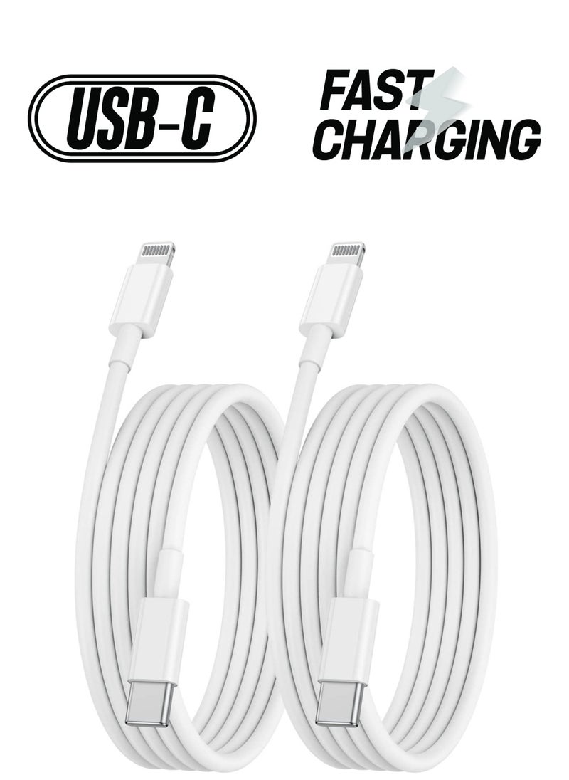 Generic - USB C to Lightning Cable 3FT, 2Pack iPhone Charger Cable 10ft for Apple USB C Charger Fast Charge for iPhone 13/13 Pro/13 Mini, iPhone 12/12 Pro/12 Pro Max, iPhone 11, MacBook, iPad,(10ft) - Image 1