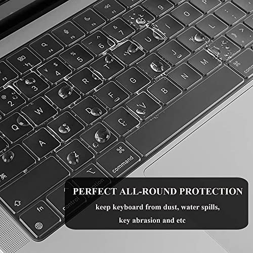 EooCoo Case Compatible with MacBook Air 15 inch M4 2025 2024 2023 Release A3241 M3 A3114 M2 A2941 Liquid Retina Display, Plastic Hard Shell Case + Keyboard Cover + Screen Protector, Sparkly Clear - Image 4