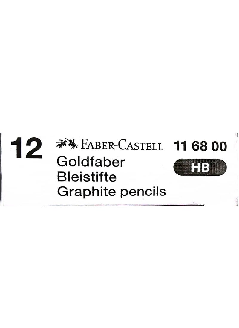 FABER-CASTELL - 12-Piece Goldfaber Graphite Pencil Black - Image 1