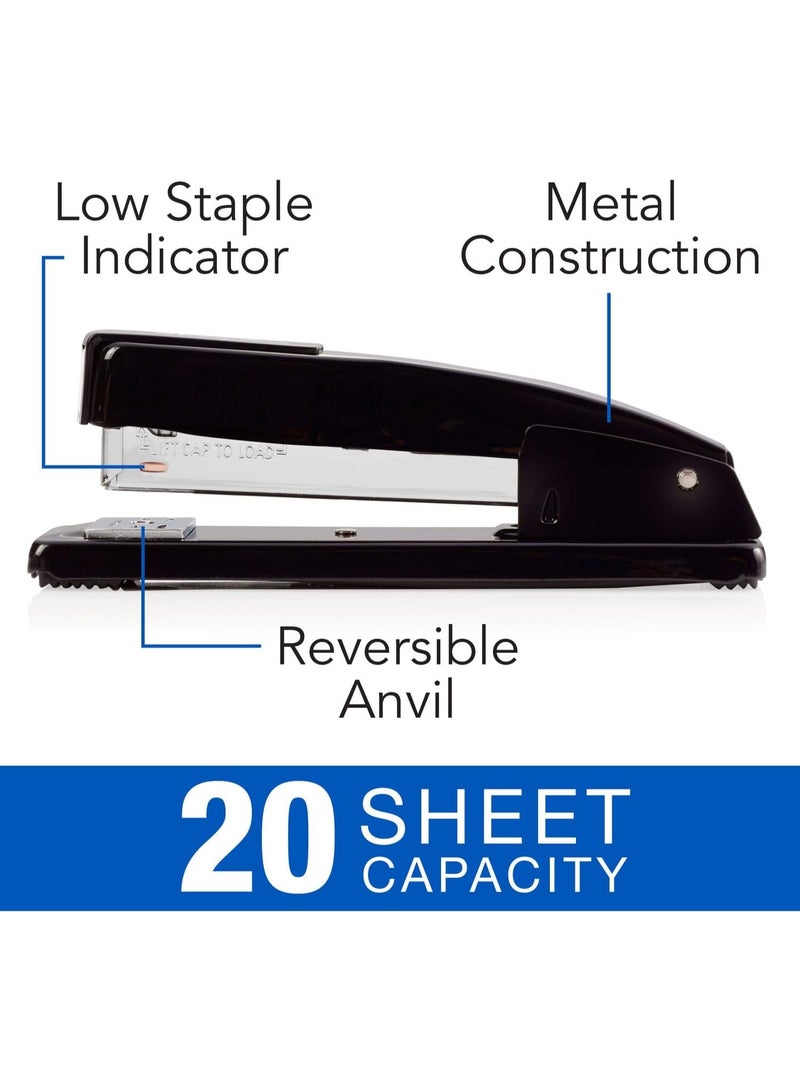 Swingline Commercial Stapler, 20 Sheet Capacity, Jam Free, Metal, Black (44401) - Image 2