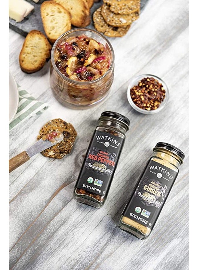 Watkins Gourmet Organic Spice Jar, Crushed Red Pepper, Non-GMO, Kosher, 1.6 Ounce Jar, 1-Pack - Image 3