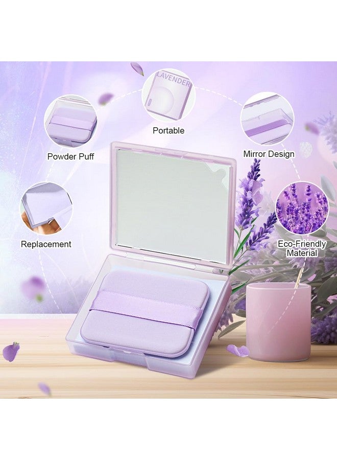 maycreate ® 200Pcs Blotting Paper For Oily Face, Lavender Oil Absorbing Sheets For Face, Natural Oil Absorbing Paper For Face, Travel Compact Face Wipes For Oily Skin, With Mirror & Puff For Men Women - Image 3