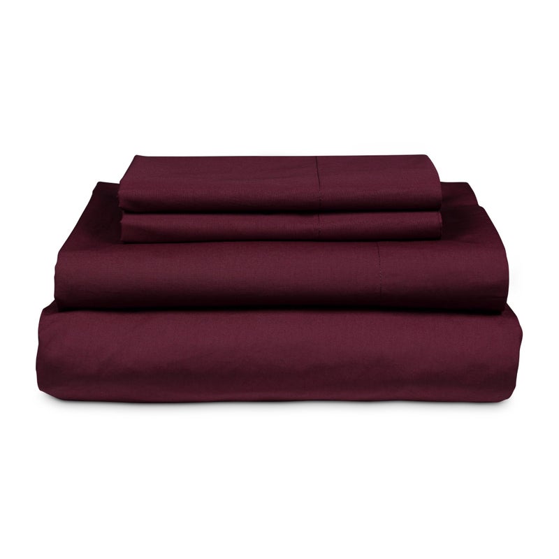 MyPillow MyPillow Percale Bed Sheets  King  Mulberry - Image 4