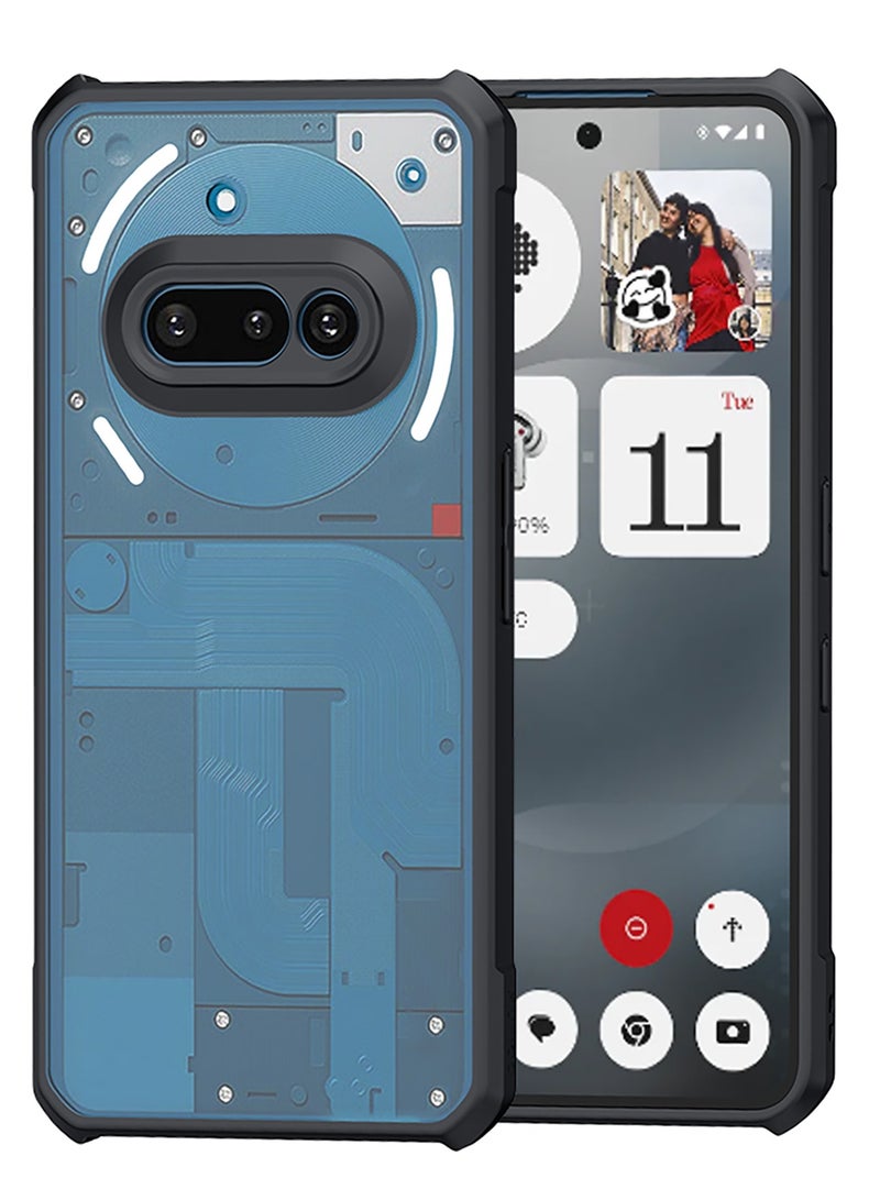 جراب Nothing Phone 3a، غطاء خلفي لحماية عدسة الكاميرا، جراب ممتص للصدمات من TPU+PC، مقاوم للاصفرار وحماية نحيفة ملائمة - Image 1