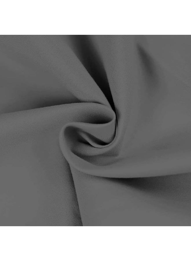 RV Short Queen Sheet Set - 400 Thread Count Egyptian Cotton Sheets, Made for RV, Camper & Motorhomes Cool and Breathable 4 PCs Sheet Sets - 15" Deep Pocket - Short-Queen (60" X 75"), Dark Grey Solid  - Image 5
