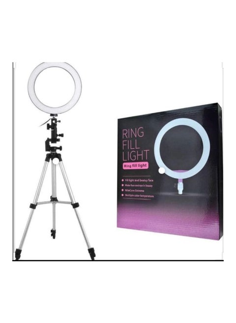 Selfie Ring Light,Dimmable LED Ring Light with Adjustable Tripod Stand and Phone Holder,three Light Modes and Brightness Level for Live Stream,Makeup,YouTube,Photography
