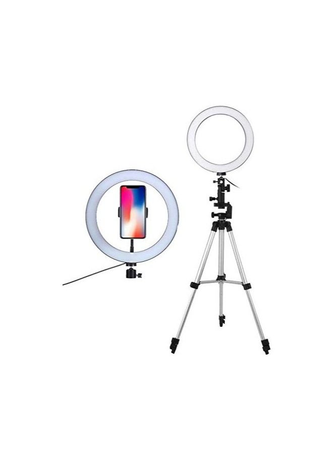 Generic - Selfie Ring Light,Dimmable LED Ring Light with Adjustable Tripod Stand and Phone Holder,three Light Modes and Brightness Level for Live Stream,Makeup,YouTube,Photography - Image 1