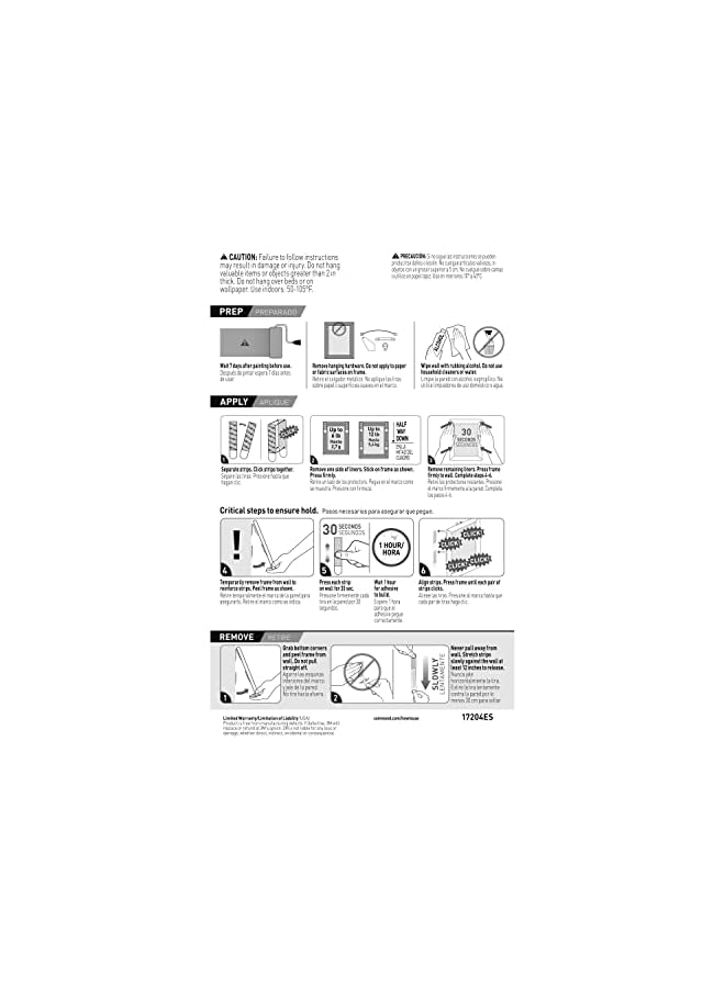 Command Command Picture 6 Pairs Hanging Strip - White - Image 3