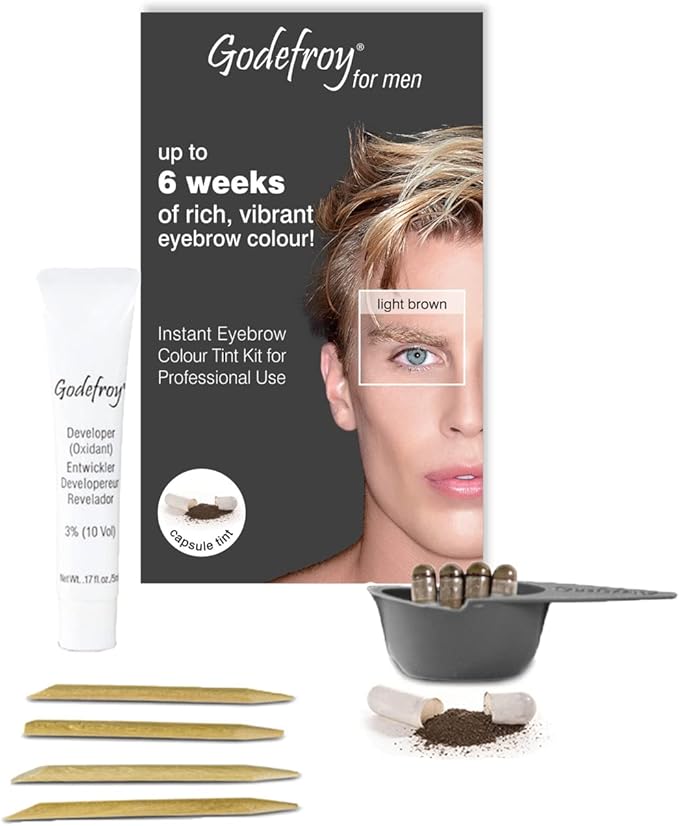 Godefroy صبغة حواجب فورية للرجال من جودفروي - أسود طبيعي - Image 2