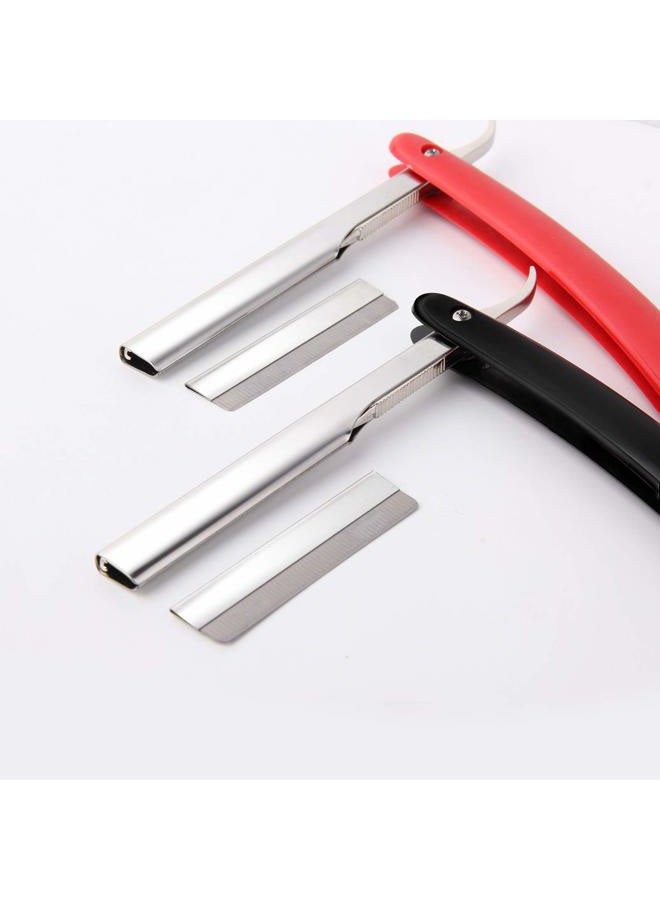 Lamoutor 100Pcs Single Edge Razor Blade Steel Industrial Razor Blades Disposable Straight Razor Blades for Men and Women - Image 4