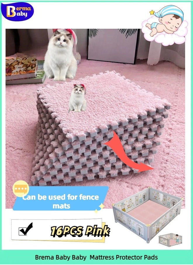 Berma Baby 16 Pcs Foam Play Mat for Kids,Baby Puzzle Mat, Kids Playpen Interlocking EVA Tiles,Educational Toys Gift for Encourage Logic, Coordination and Sensory Skills,Infants Crawling Room Decor  - Image 1