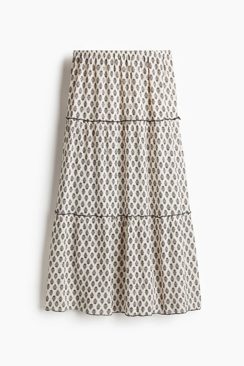 اتش اند ام Crinkled maxi skirt