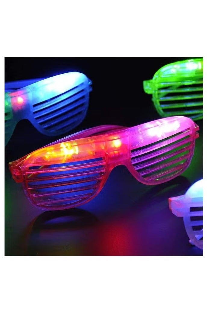 5-Piece Party Eyeglasses, LED Sunglasses Glow in The Dark Eyewear, 3 Light Modes Light up Glasses Toys for Party Supplies - Image 5