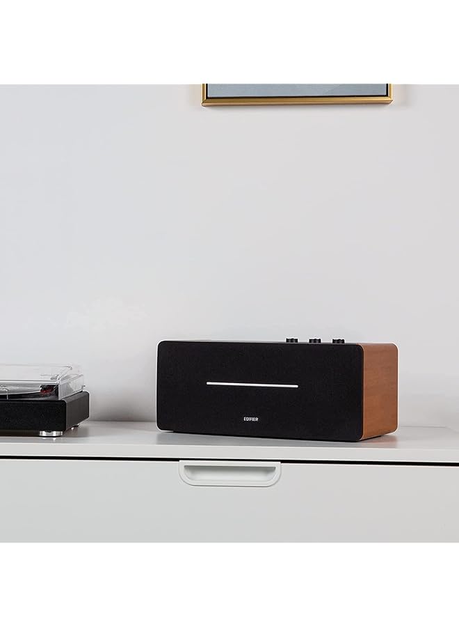 اديفير مكبر صوت بلوتوث D12 Bt5.0 Rca Aux Remote بني - Image 4