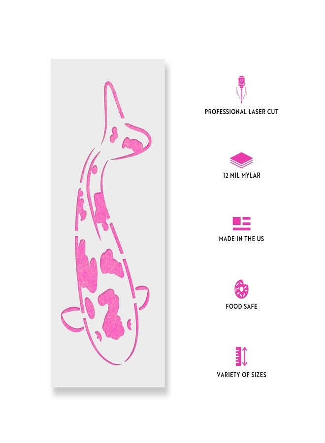 Stencil Revolution Koi Fish Stencil Template for Walls and Crafts - Reusable Stencils for Painting in Small & Large Sizes - Image 2