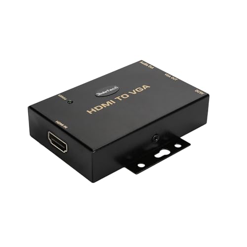 JideTech HDMI to VGA Converter with 3.5mm Audio Supports 1080P for PC Laptop Display Computer Mac Projector - Image 1