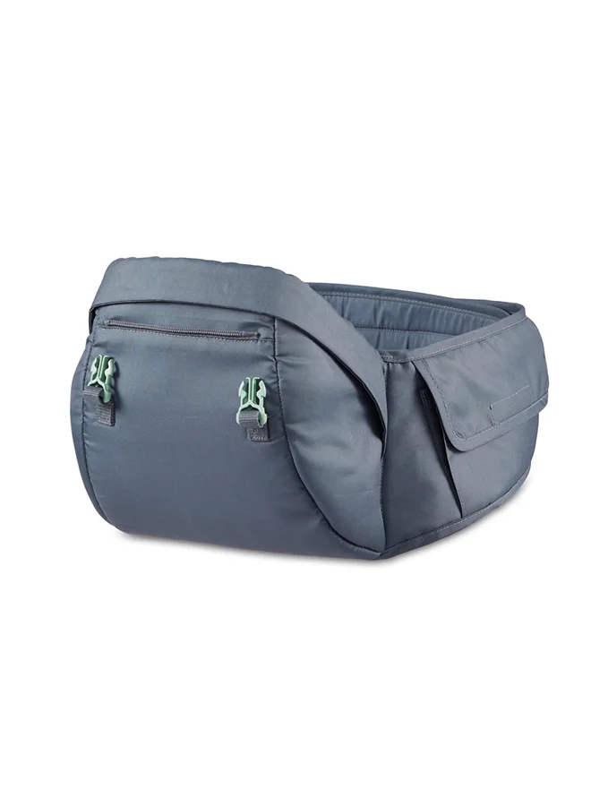 infantino Hip Rider Plus 5-in-1 Hip Seat Carrier for Infants And Toddlers Capacity- 5.5 Kg to 20.4 Kg - Grey
