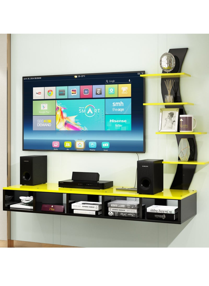 Wooden Twist - Big Tilfizyun TV Entertainment Unit Table With Set Top Box Stand For TV Up To 42 Inch - Image 1