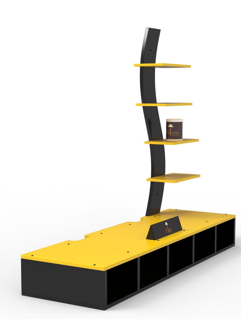 Wooden Twist - Big Tilfizyun TV Entertainment Unit Table With Set Top Box Stand For TV Up To 42 Inch - Image 1
