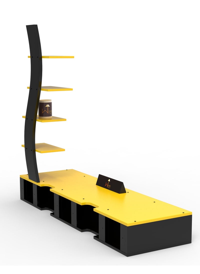Wooden Twist - Big Tilfizyun TV Entertainment Unit Table With Set Top Box Stand For TV Up To 42 Inch - Image 1