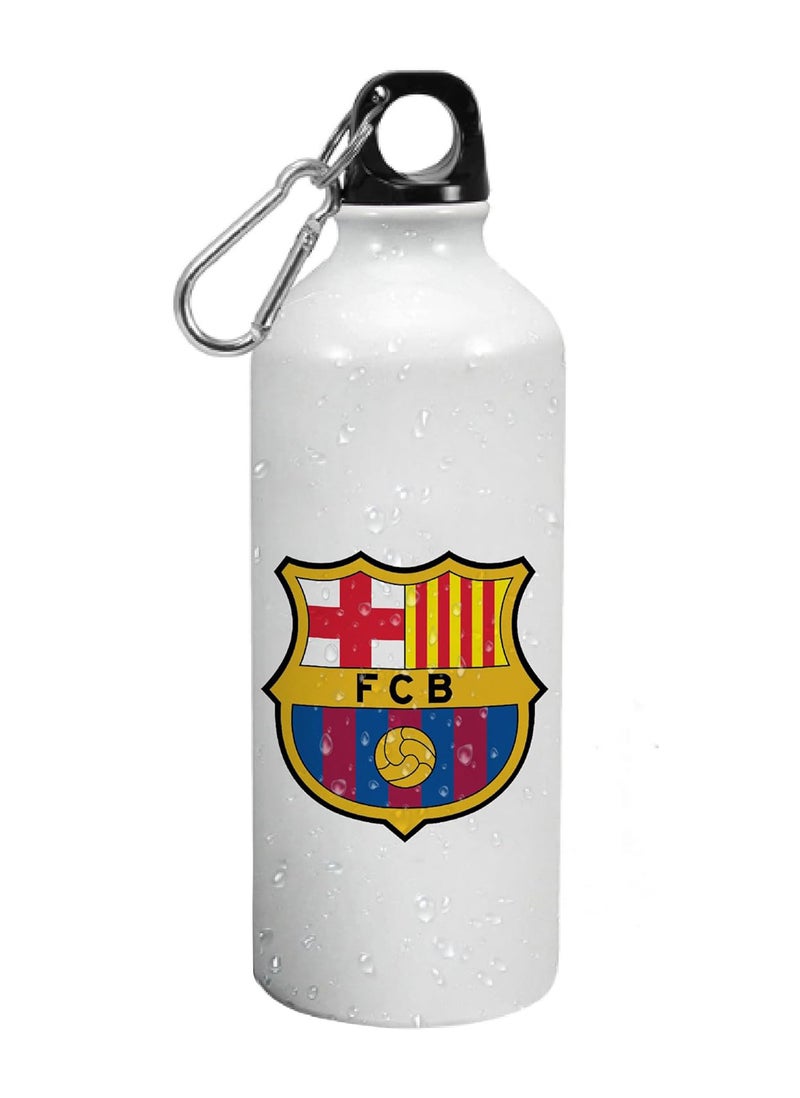 Spoil Your Wall زجاجة مياه رياضية مطبوعة تحمل شعار نادي برشلونة لكرة القدم بسعة 750 مل من Spoil Your Wall - Image 1