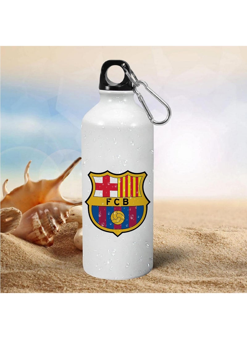 Spoil Your Wall زجاجة مياه رياضية مطبوعة تحمل شعار نادي برشلونة لكرة القدم بسعة 750 مل من Spoil Your Wall - Image 3