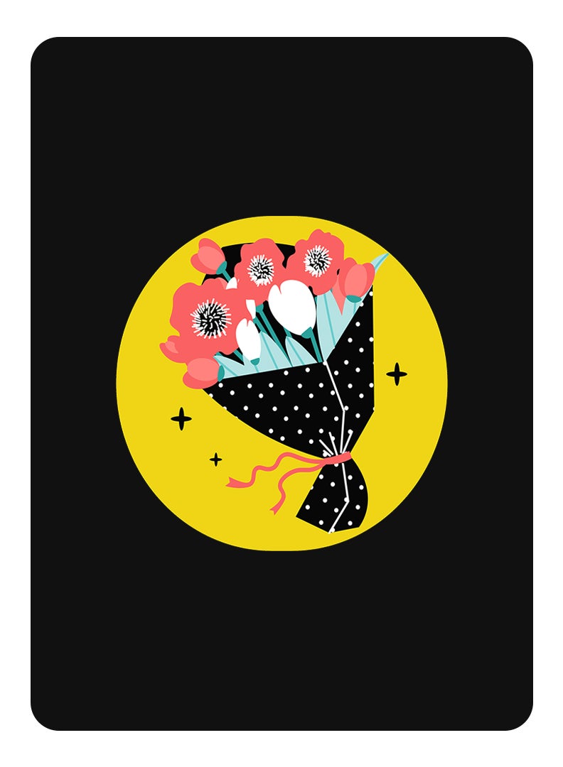 Theodor Protective Flip Case For Apple iPad 10.2 With Trifold Stand Auto Wake Sleep Shockproof Cover Bouquet vector - Image 1