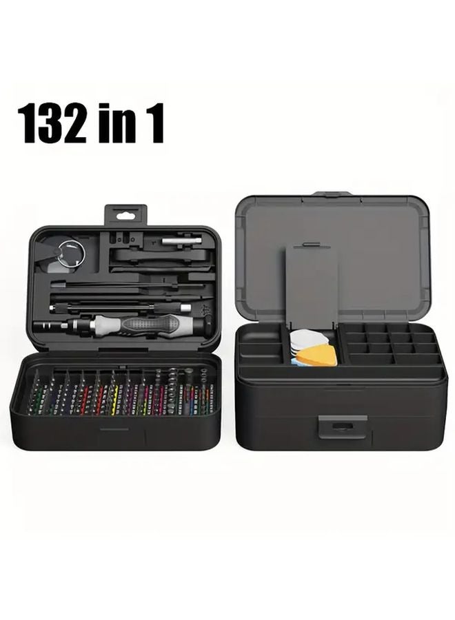 132 Pcs High End Model Precision Screwdriver Set Magnetic Repair Kit For Electronics - Image 1