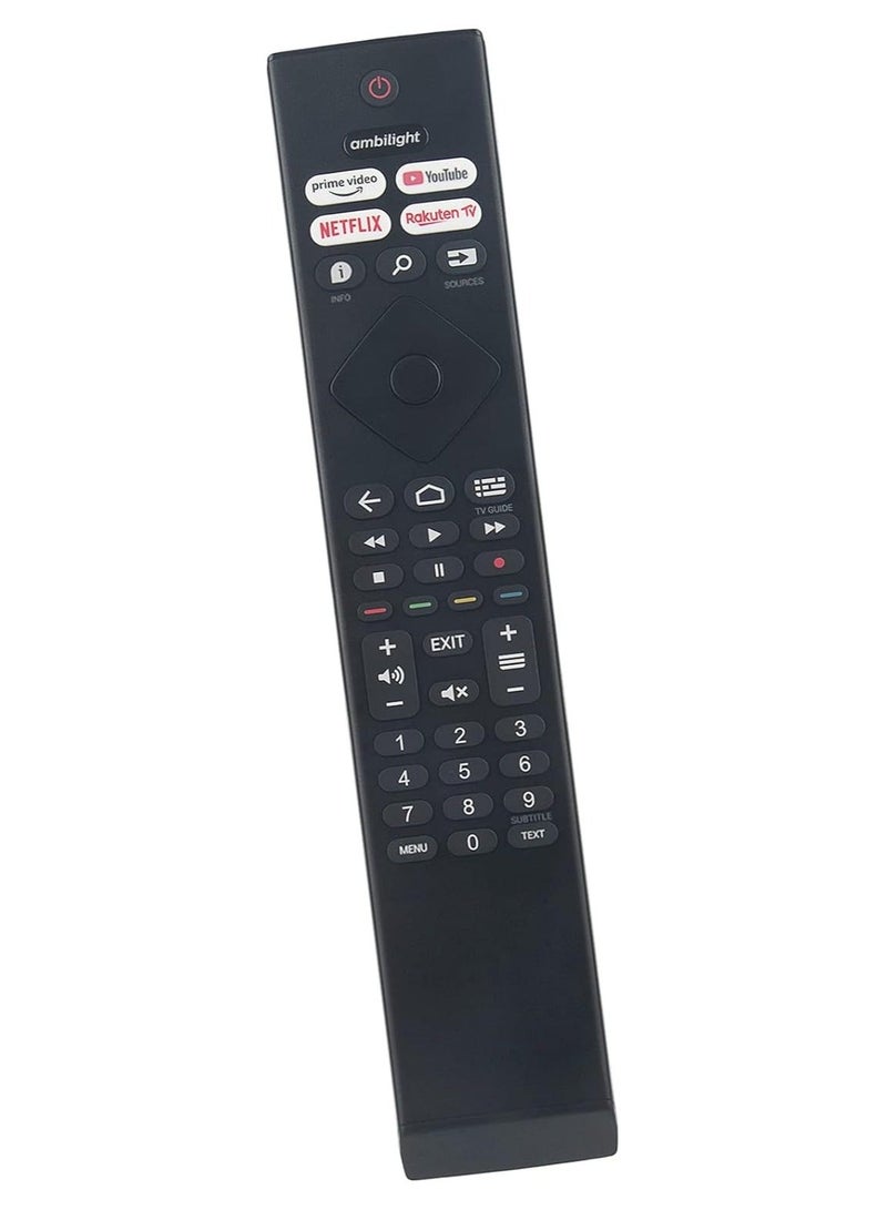 New Replacement Remote Control, Remote Control Fit, Universal Remote Control Compatible with Philips 4K Ultra HD LED TV 55PUS7906 65PUS7906 43PUS7956 50PUS7956 55PUS7956 43PUS8106 50PUS8106  - Image 1